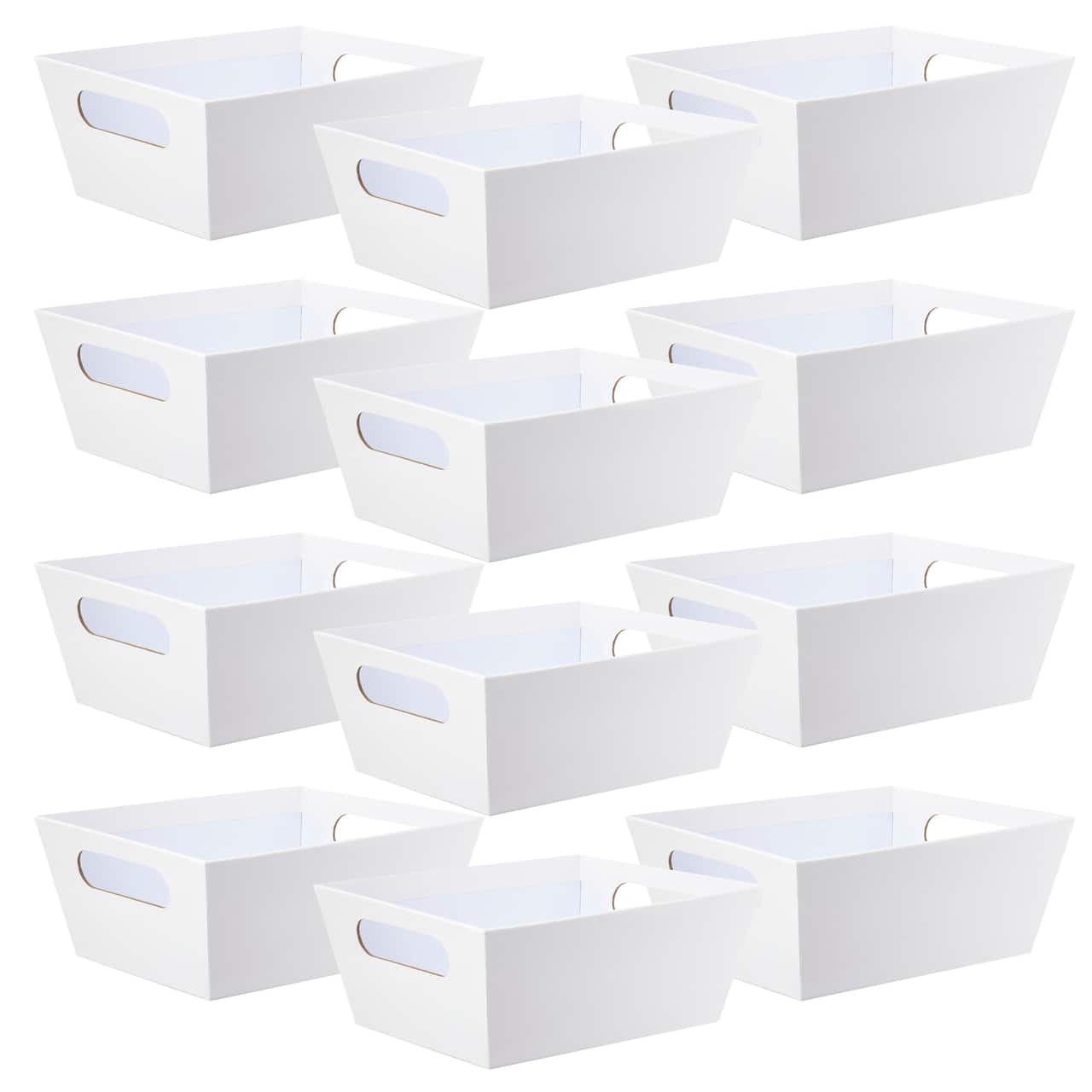 12 Pack: White Basket with Handles by Celebrate It®